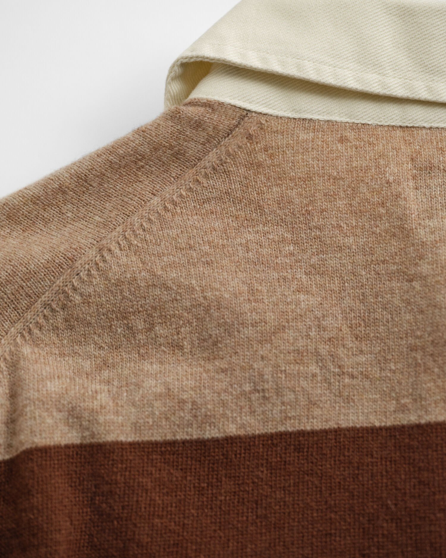 Striped Extra Fine Lambswool Rugger Sweater