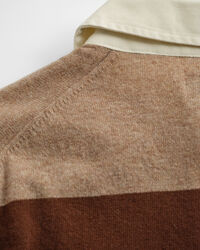 Striped Extra Fine Lambswool Rugger Sweater