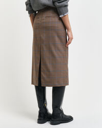 Checked Pencil Skirt