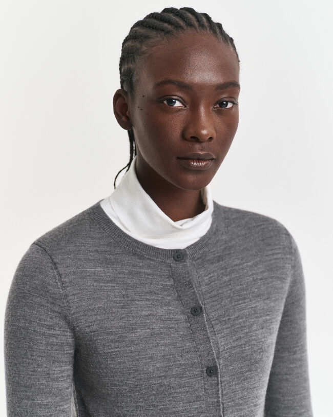 Extra Fine Merino Wool Cardigan