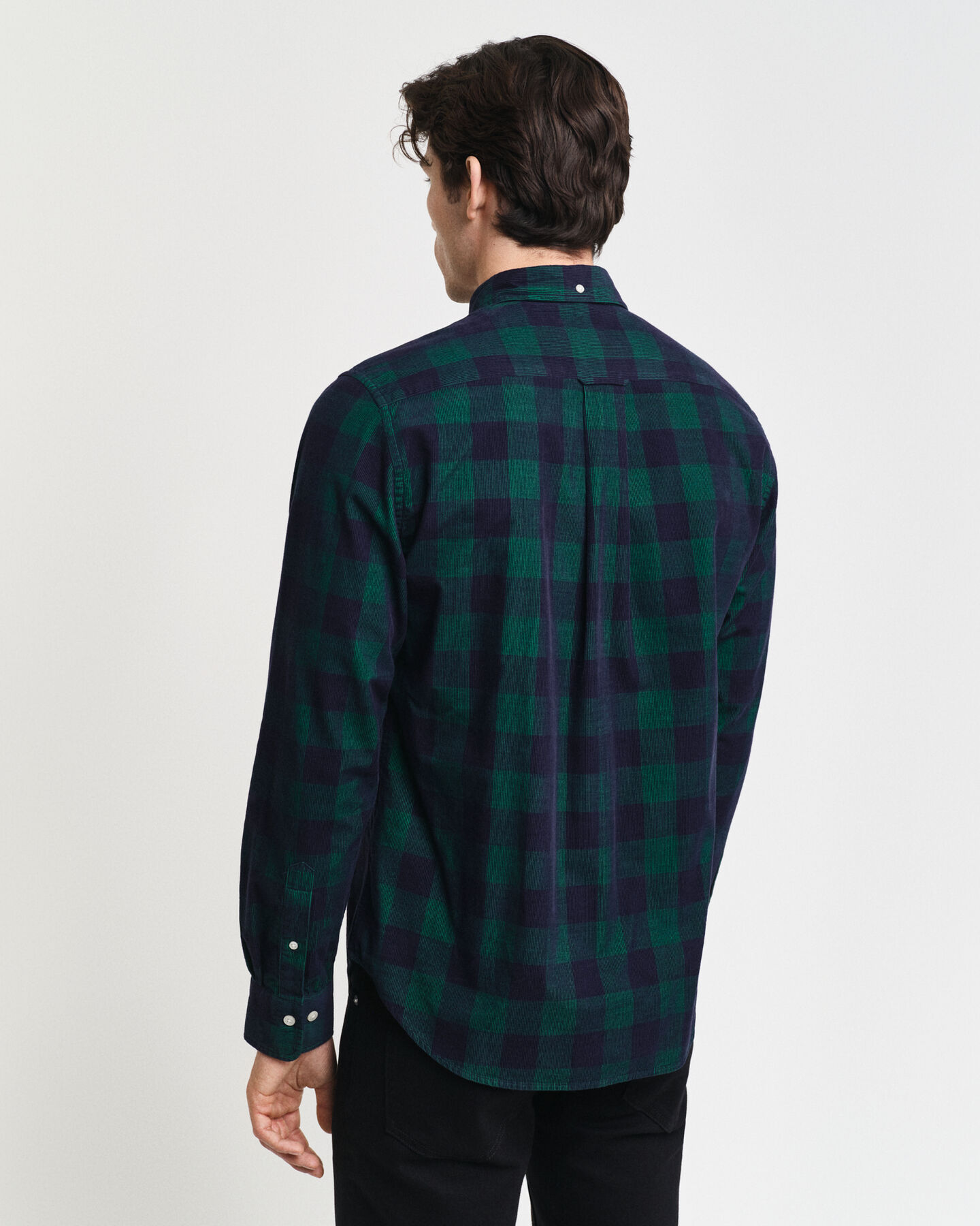 Regular Fit Checked Corduroy Shirt
