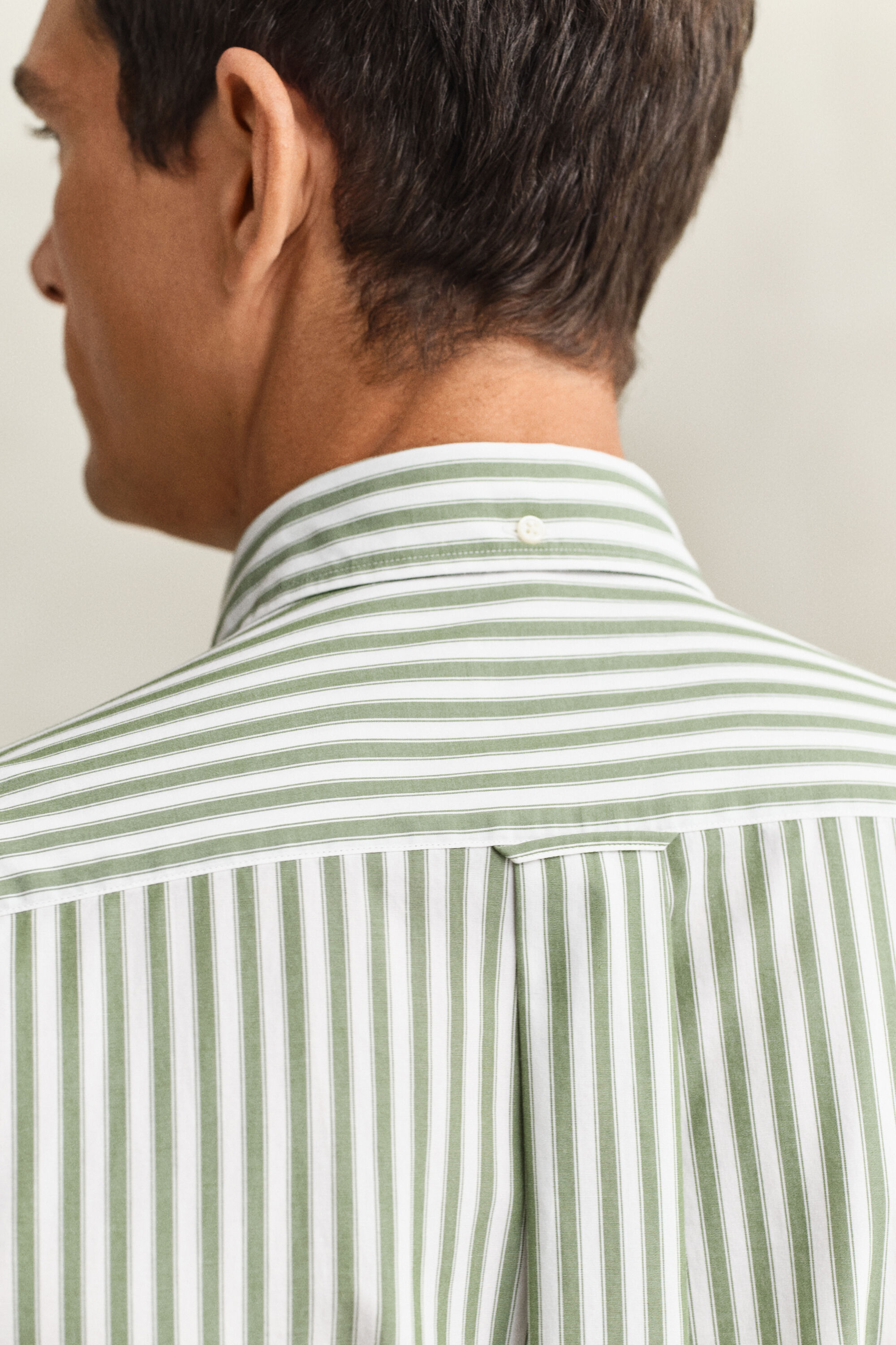 Striped Classic Poplin Short Sleeve Shirt