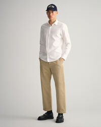 Slim Fit Solid Twill Shirt