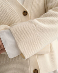 Ribbed Wool Cardigan