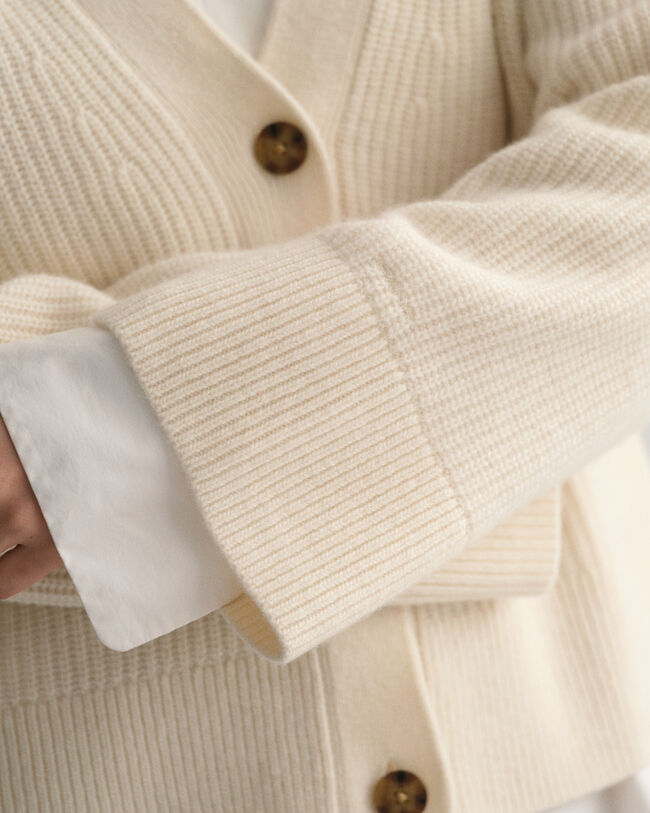 Ribbed Wool Cardigan