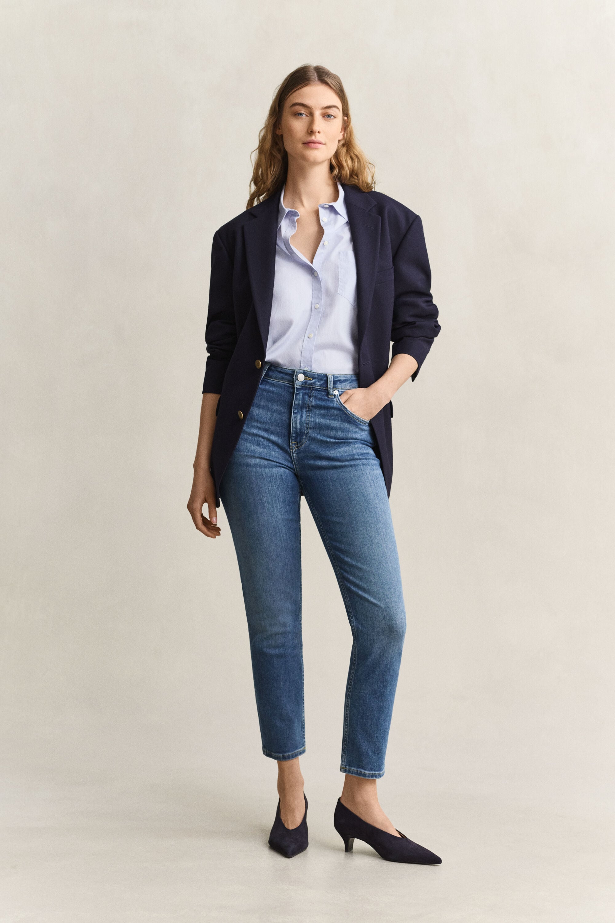 Cropped Stretch Jeans