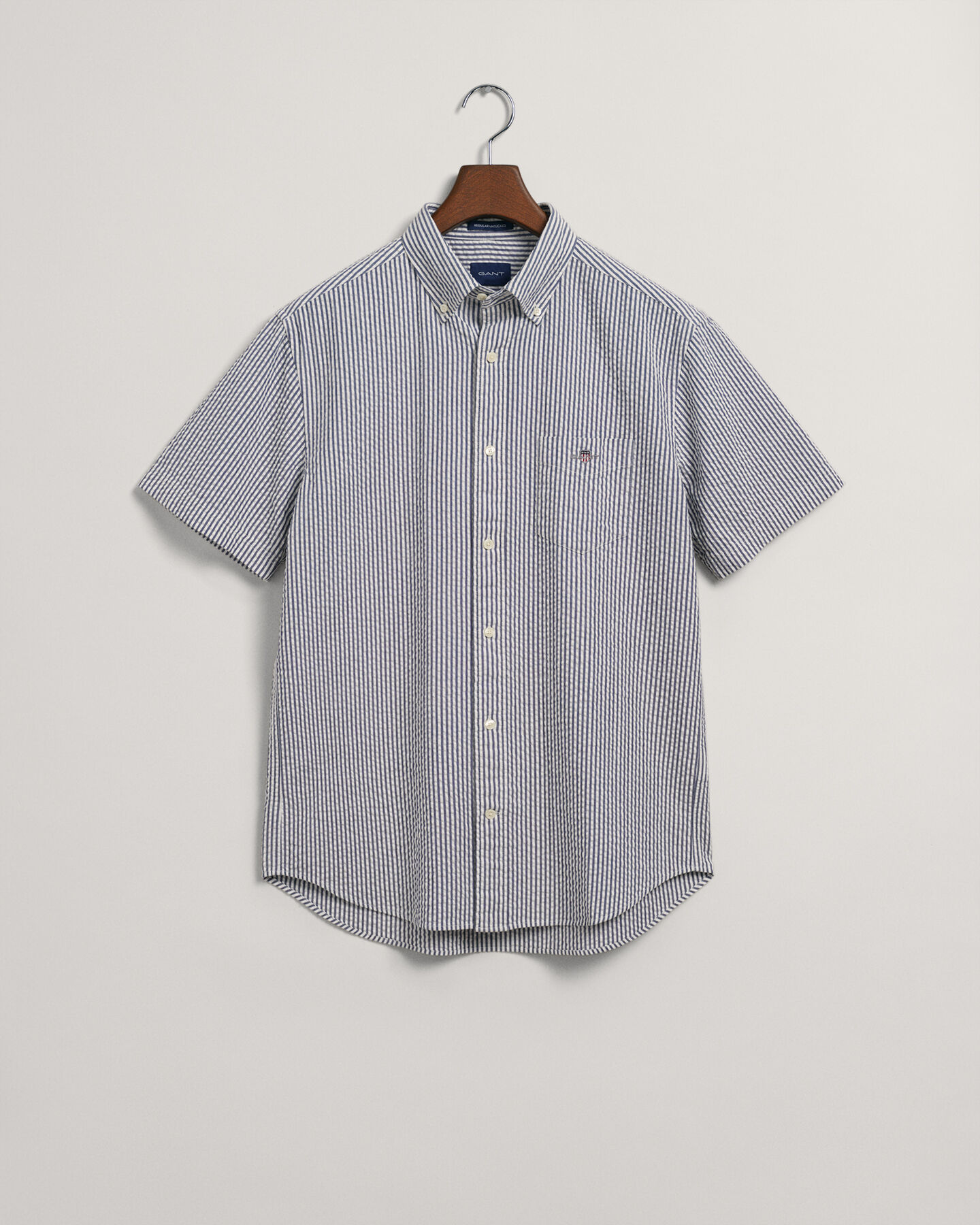Regular Fit Seersucker Short Sleeve Shirt