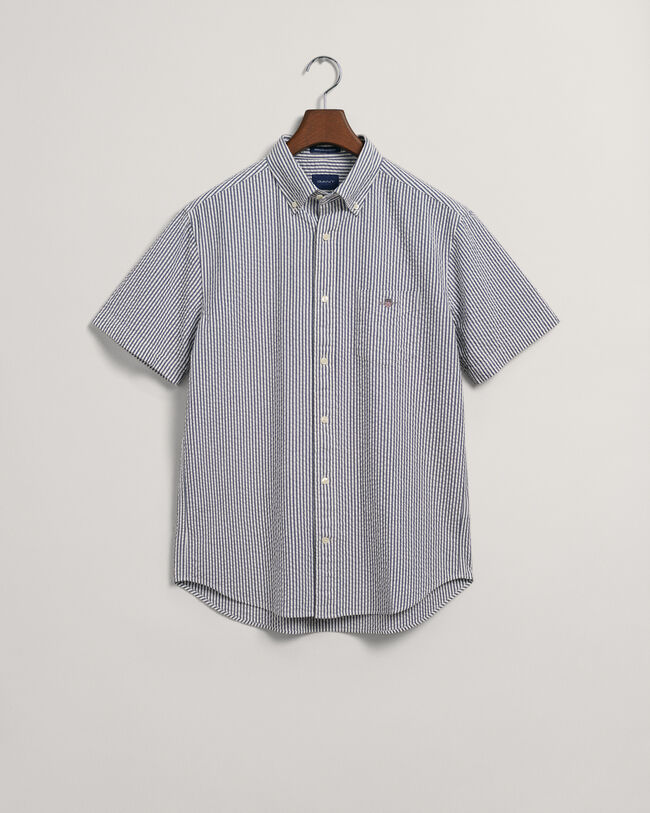 Regular Fit Seersucker Short Sleeve Shirt