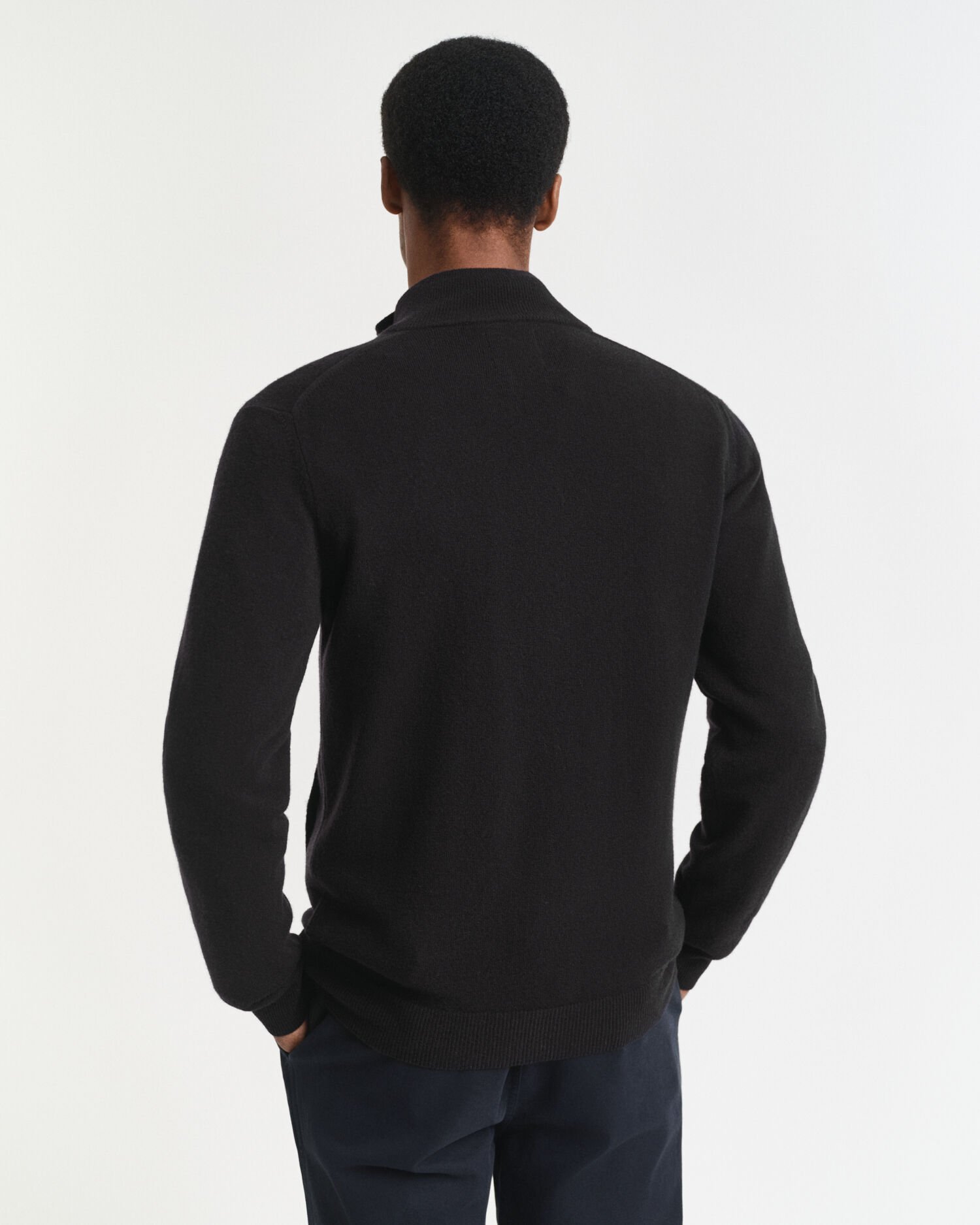 Superfine Lambswool Zip Cardigan