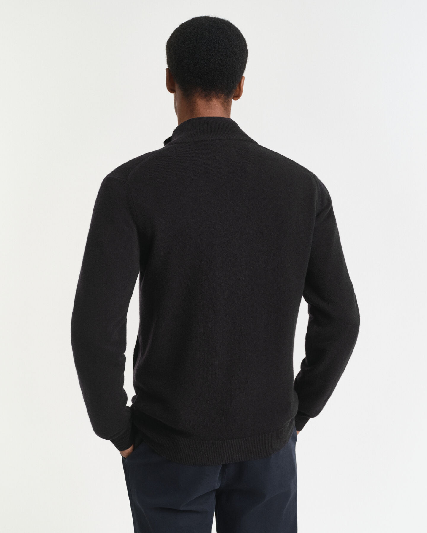 Superfine Lambswool Zip Cardigan