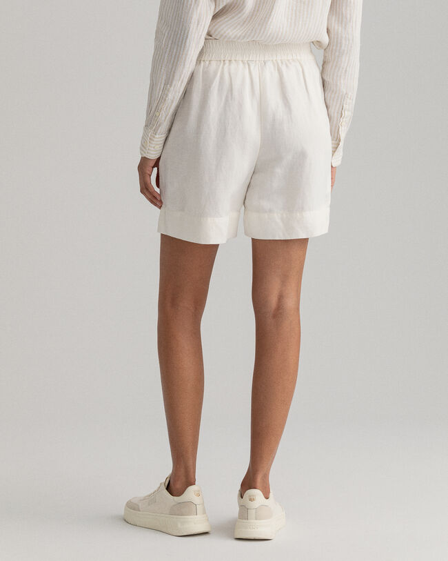 Linen Viscose Pull-On Shorts