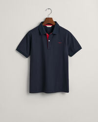 Teens Contrast Piqu&eacute; Polo Shirt