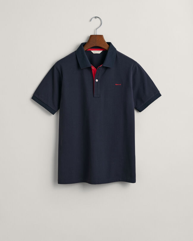Teens Contrast Piqu&eacute; Polo Shirt