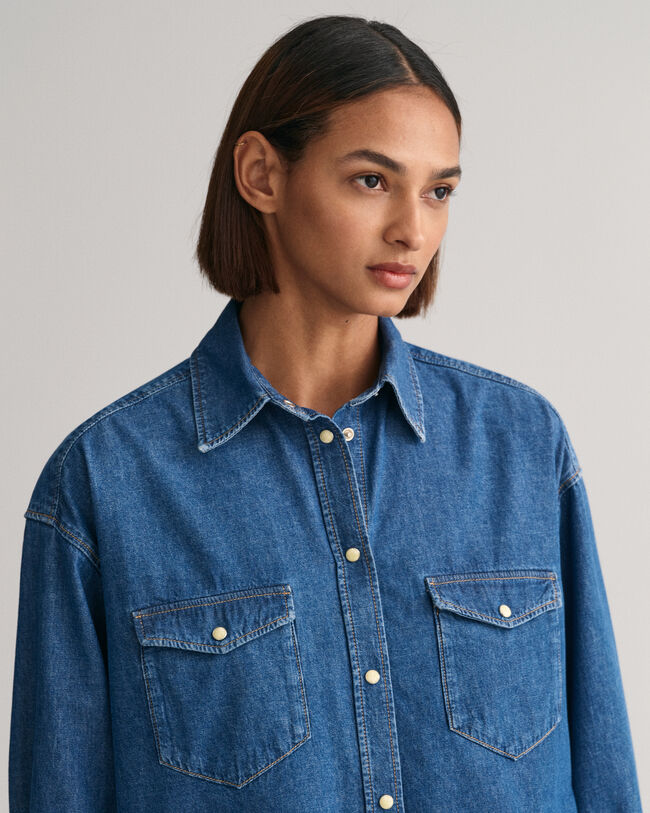 Oversized Denim Shirt