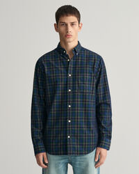 Regular Fit Checked Corduroy Shirt