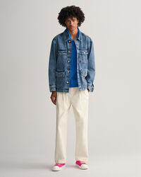 Garment-Dyed Denim Overshirt