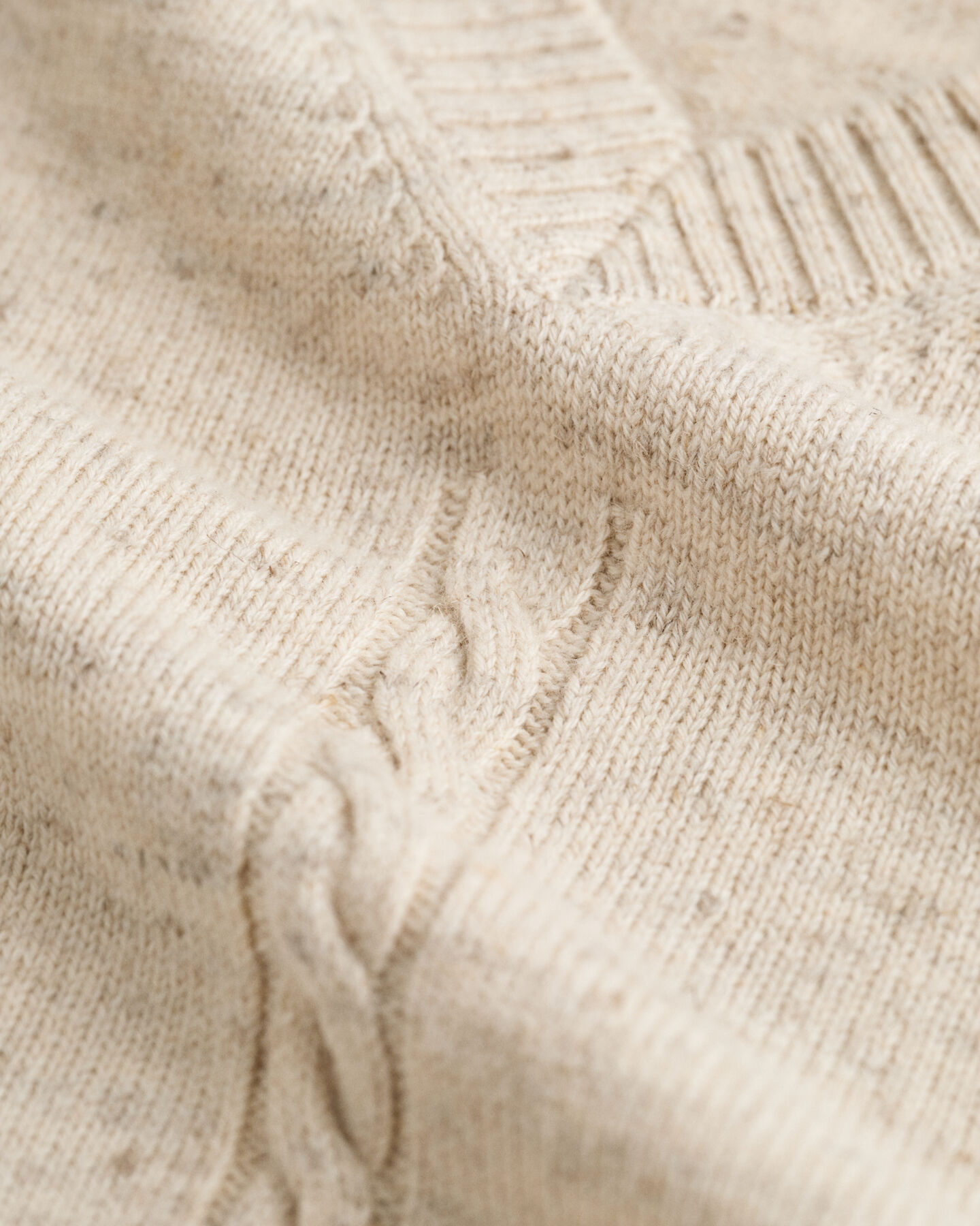 Cable Knit V-Neck Vest