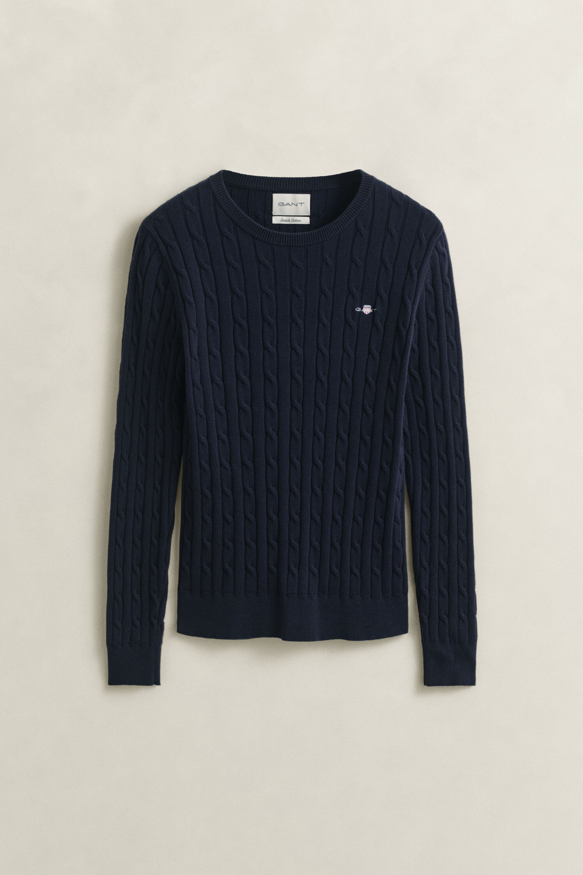 Cable Knit Crew Neck Sweater
