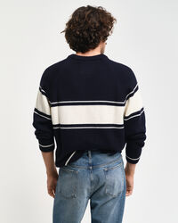 Striped Wool Crew Neck Sweater