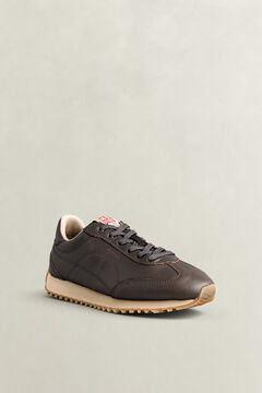 Beja Leather Sneakers — DARK BROWN 1