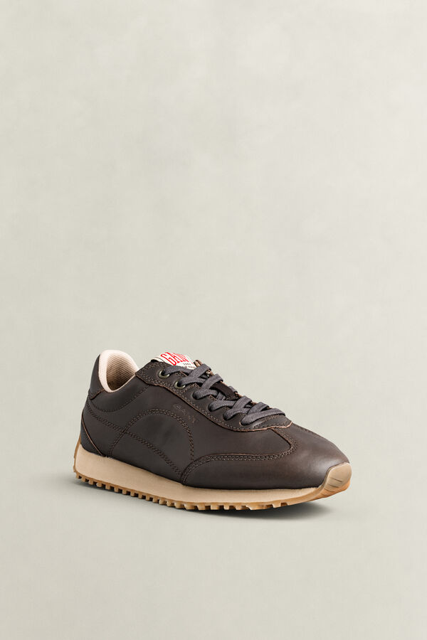Beja Leather Sneakers — DARK BROWN
