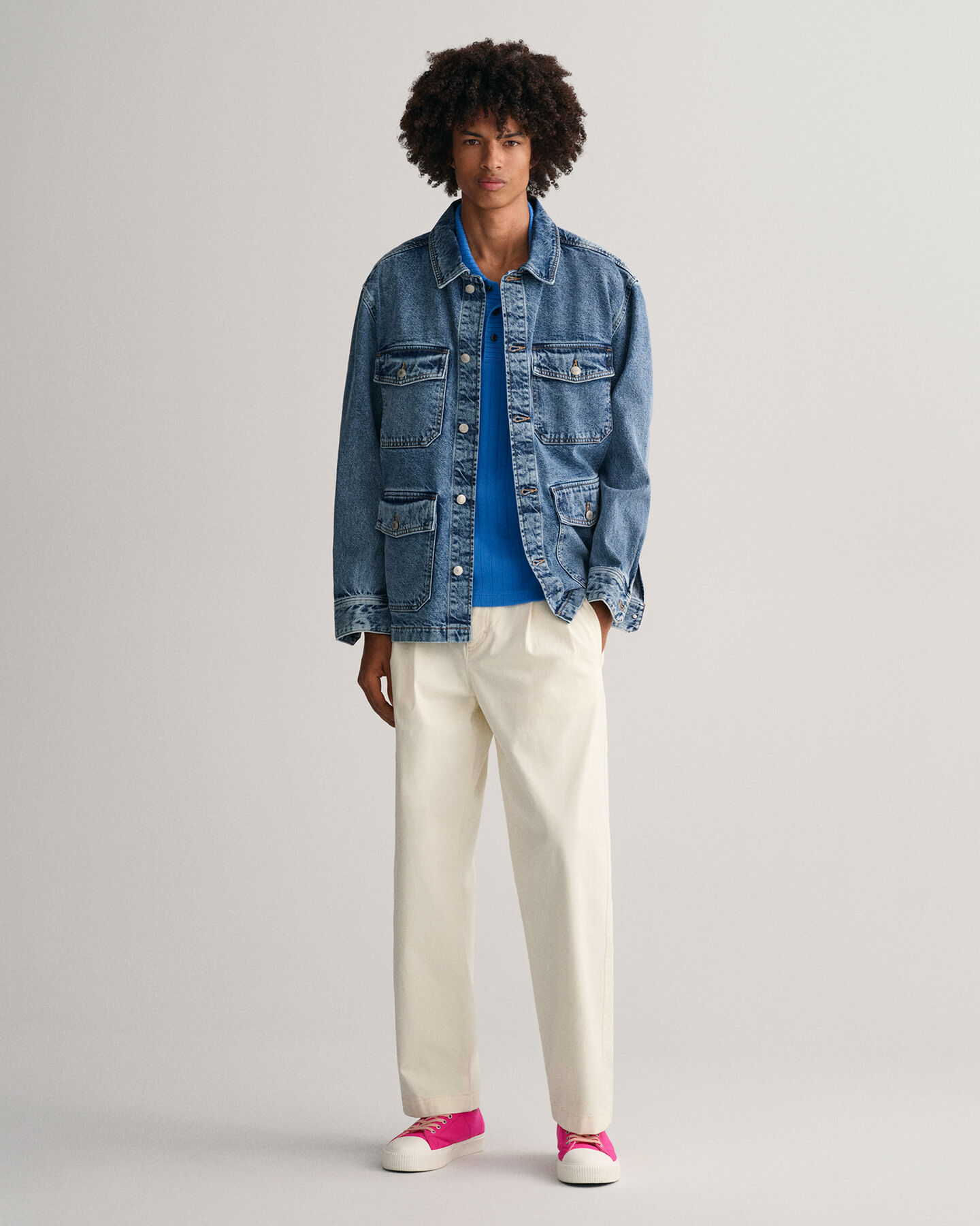 Drop-Needle Piqué Polo Shirt