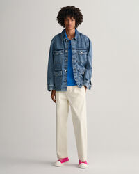 Drop-Needle Piqué Polo Shirt