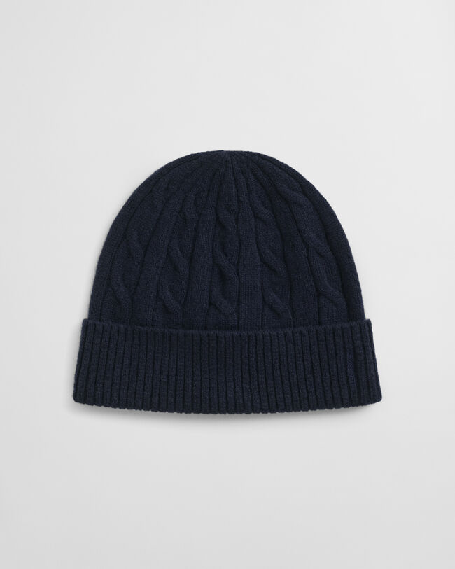 Cable Knit Wool Beanie