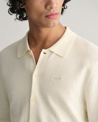 Textured Knit Short Sleeve Shirt