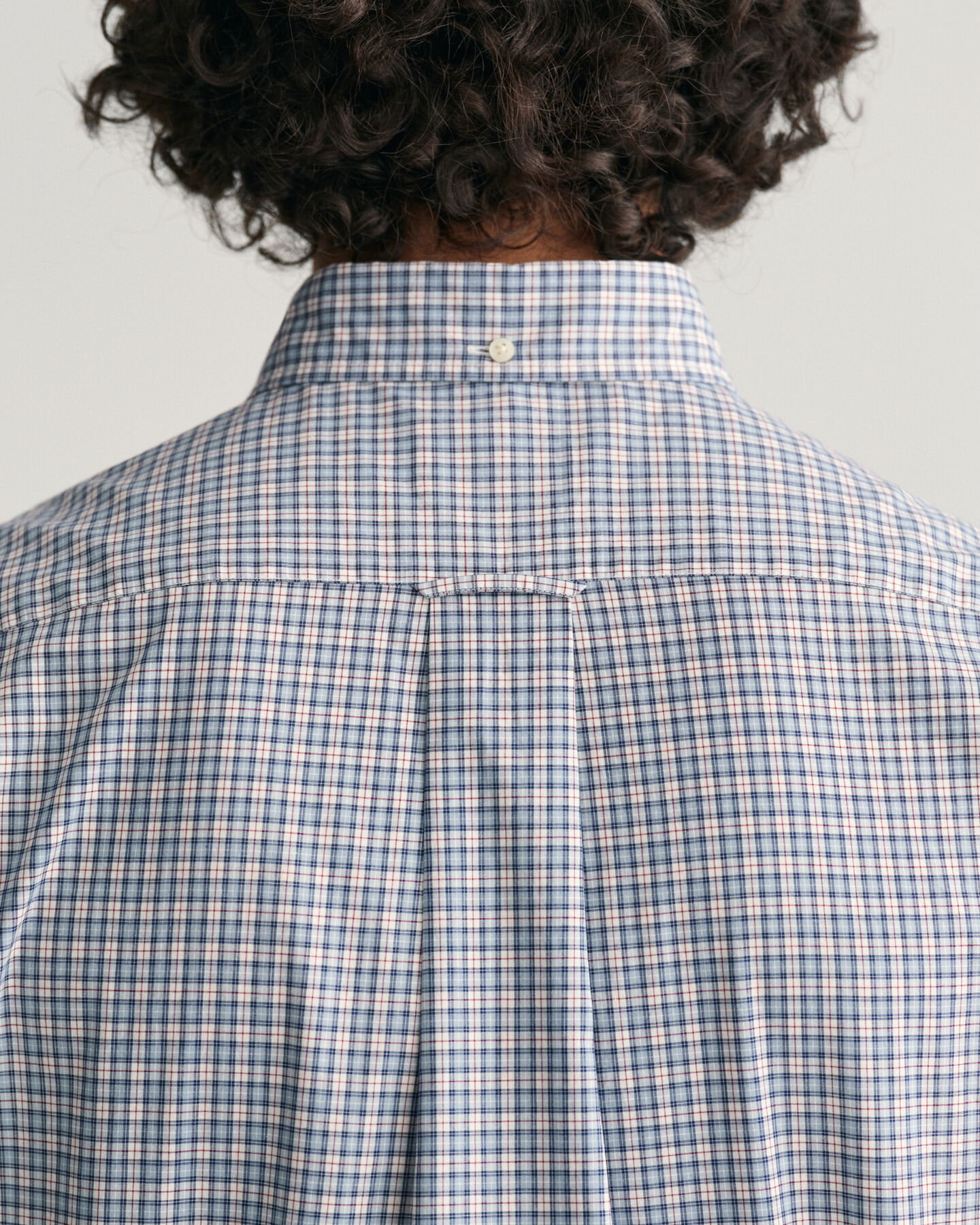 Regular Fit Micro Checked Poplin Short Sleeve Shirt - GANT