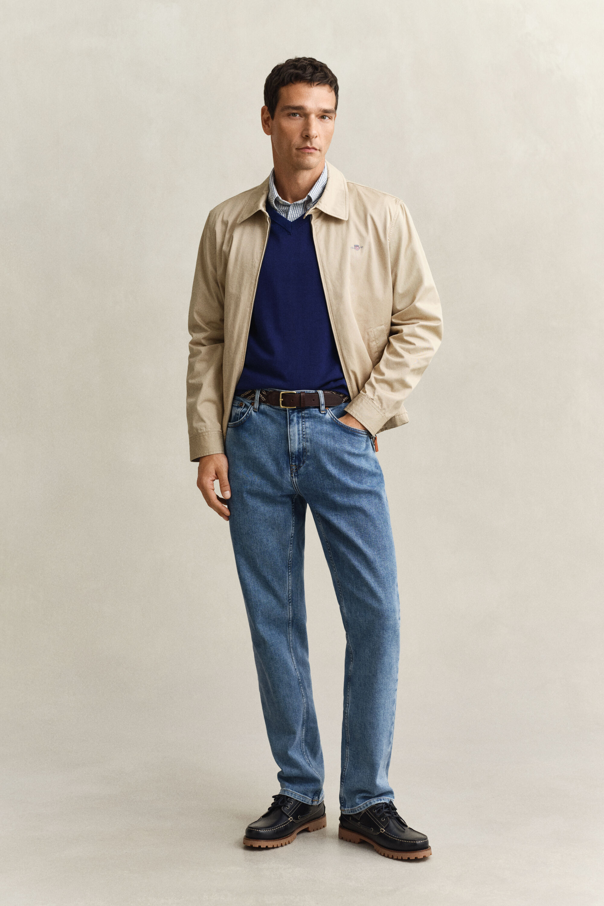 Classic Cotton V-Neck Sweater