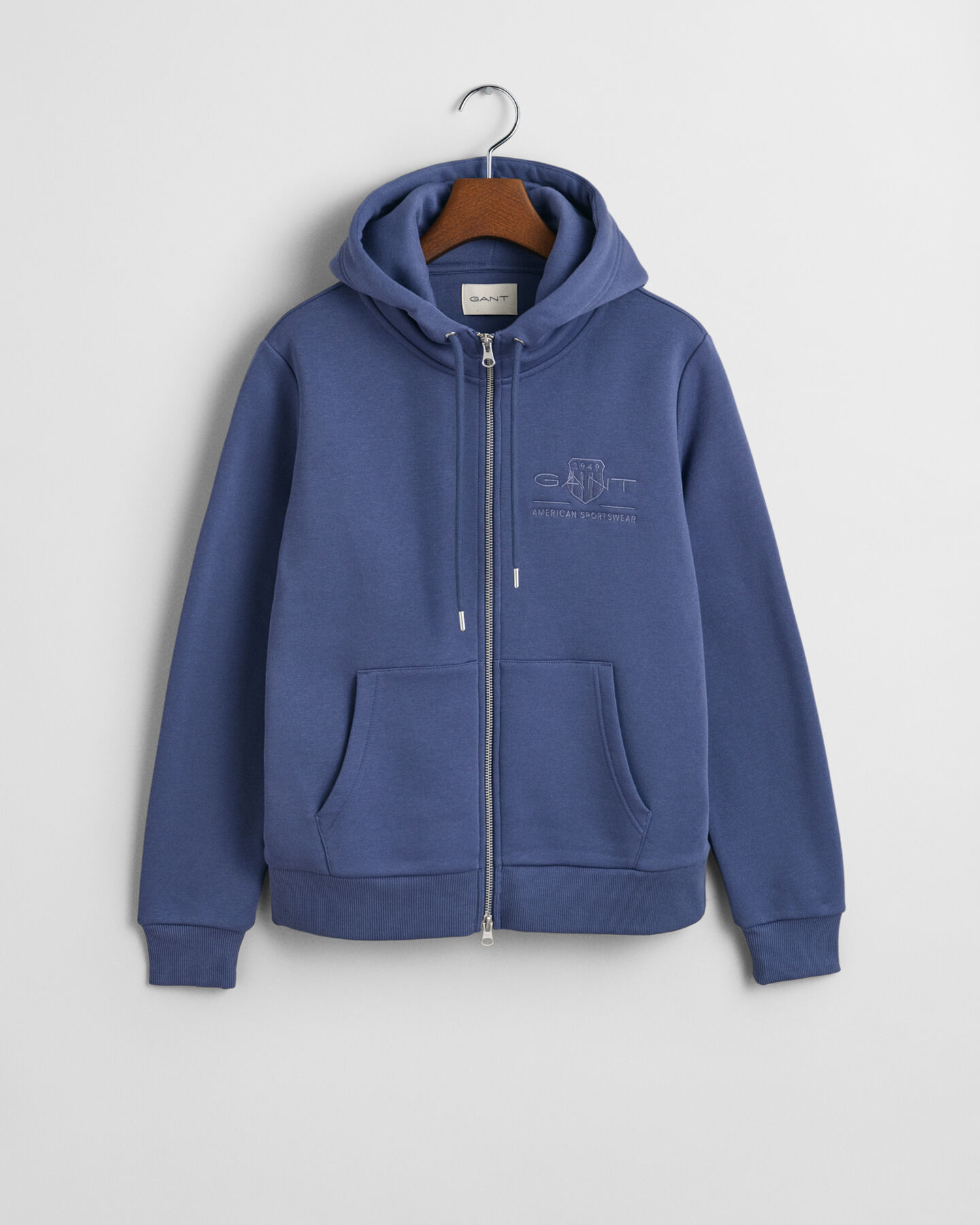 Tonal Shield Zip Hoodie