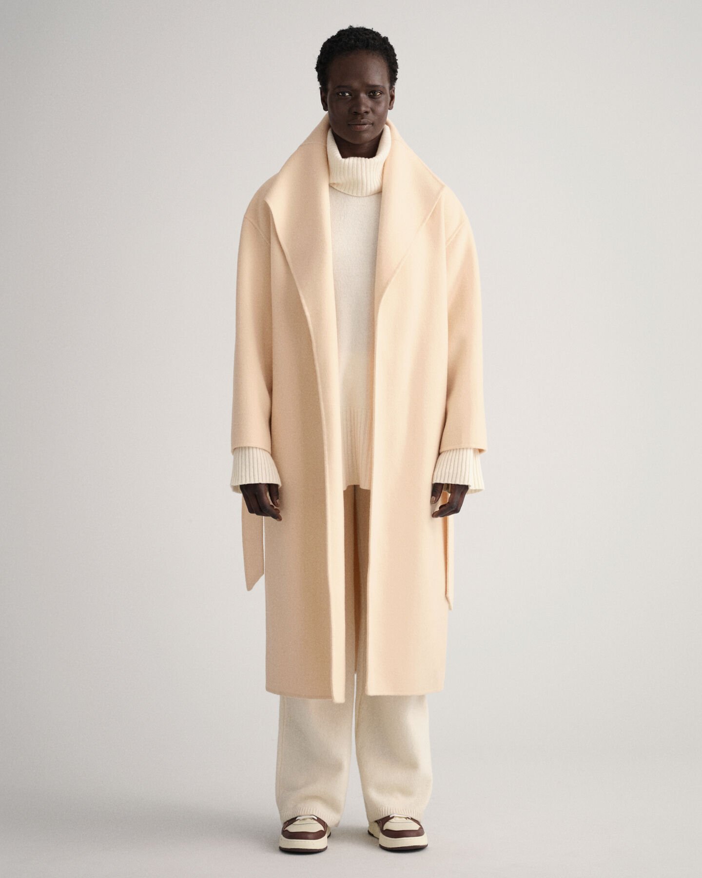 Handstitched Belted Coat