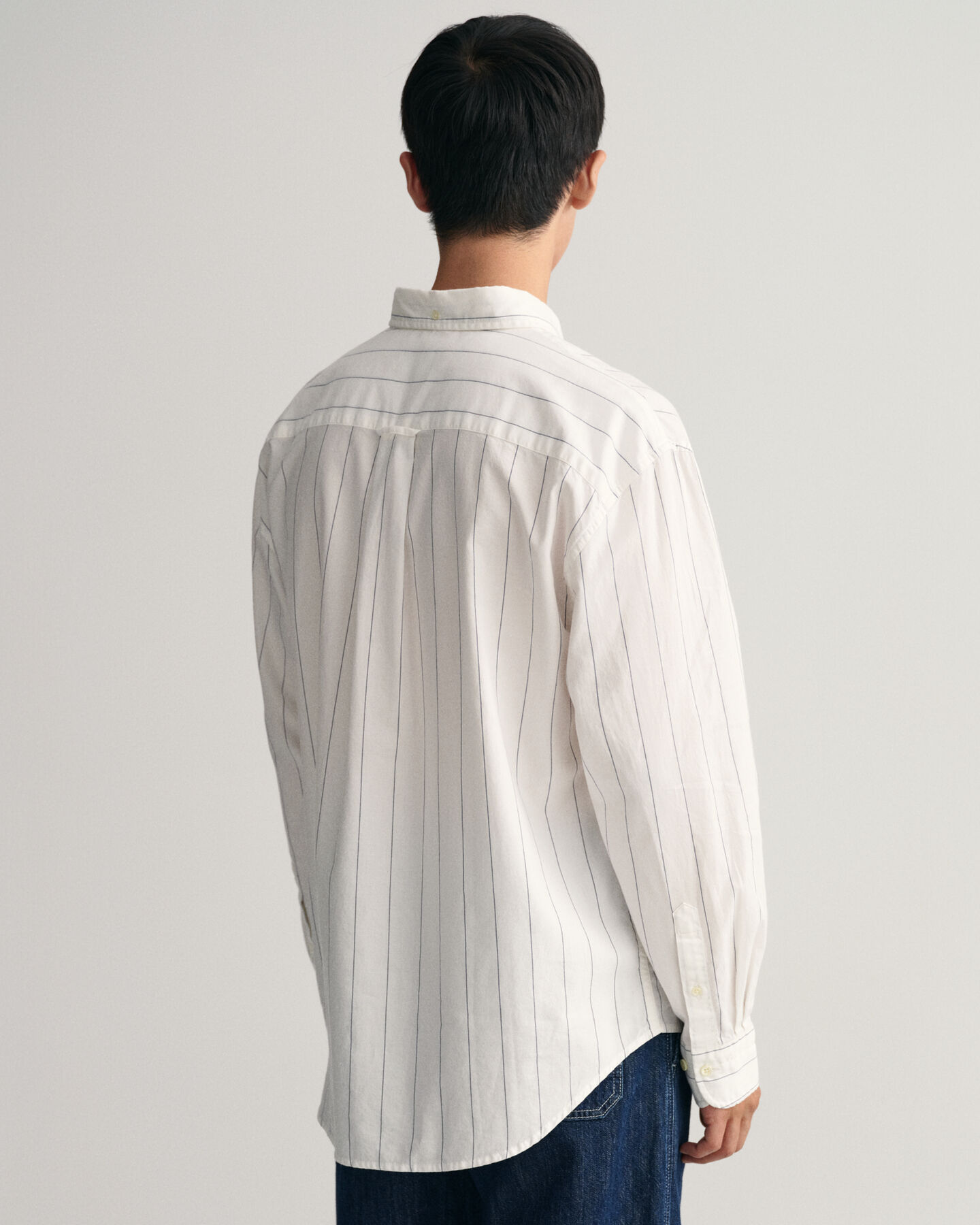 Relaxed Fit Pinstripe Oxford Shirt