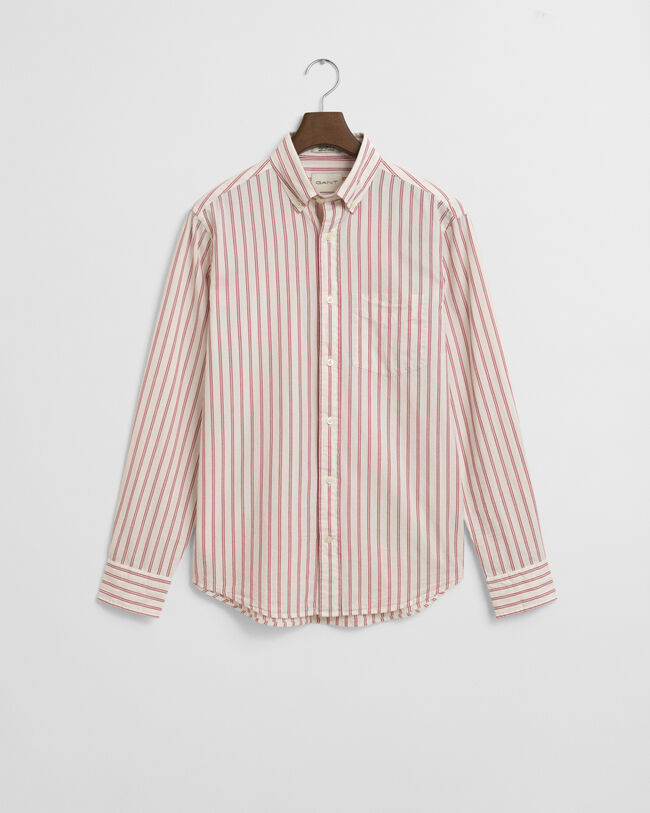 Regular Fit Striped Archive Poplin Shirt