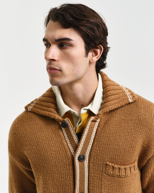 Buttoned Wool Cardigan