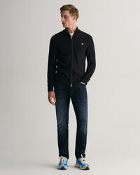 Textured Cotton Cardigan