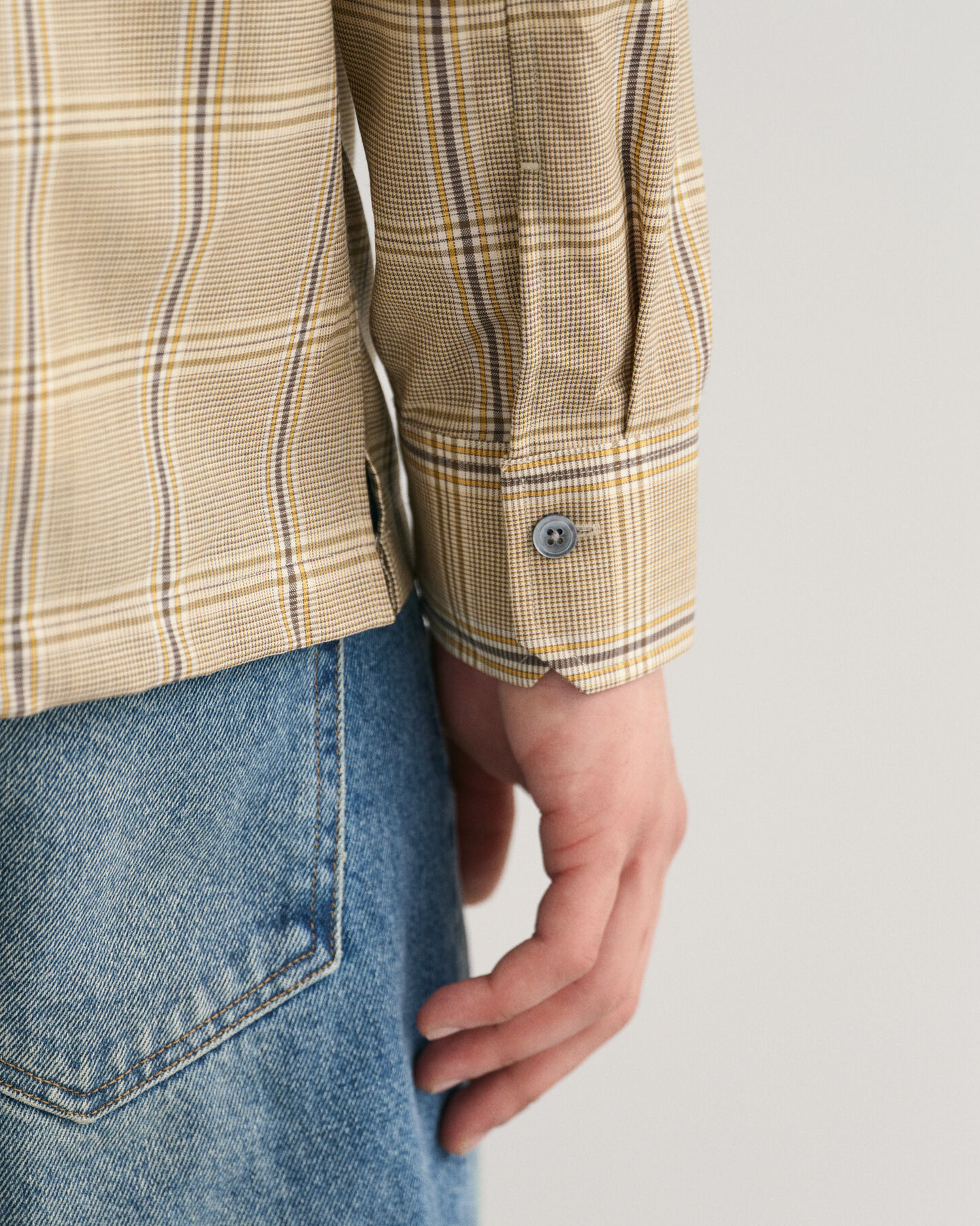 Relaxed Fit Wool Checked Shirt