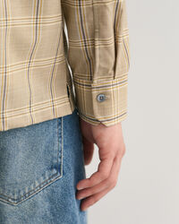 Relaxed Fit Wool Checked Shirt