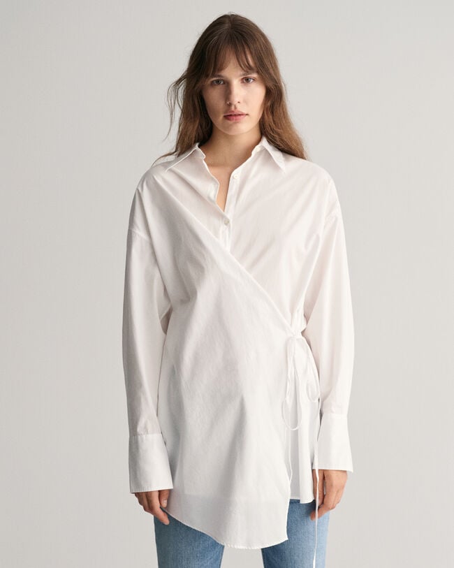 Oversized Wrap Shirt