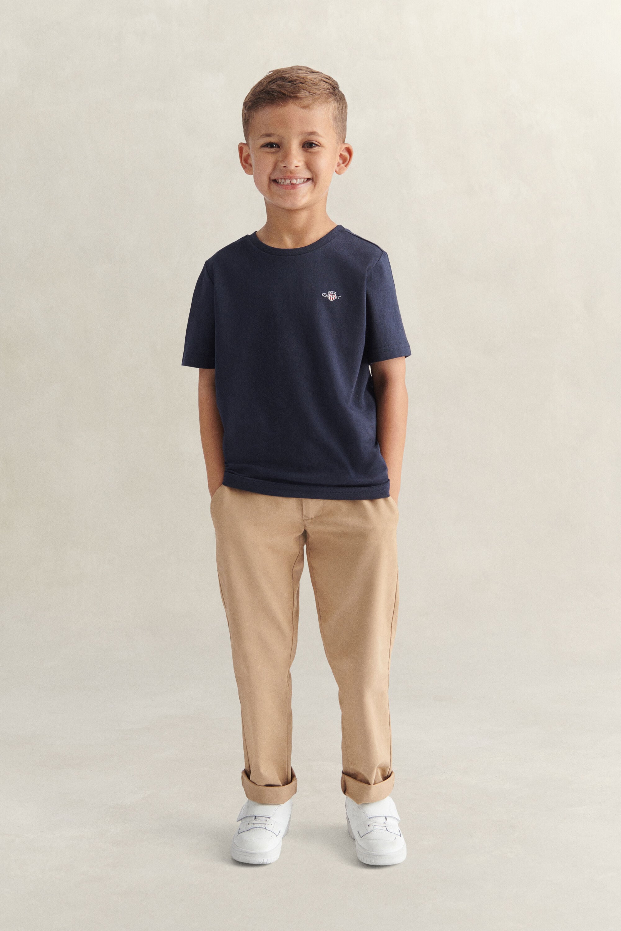 Kids Shield T-Shirt — EVENING BLUE