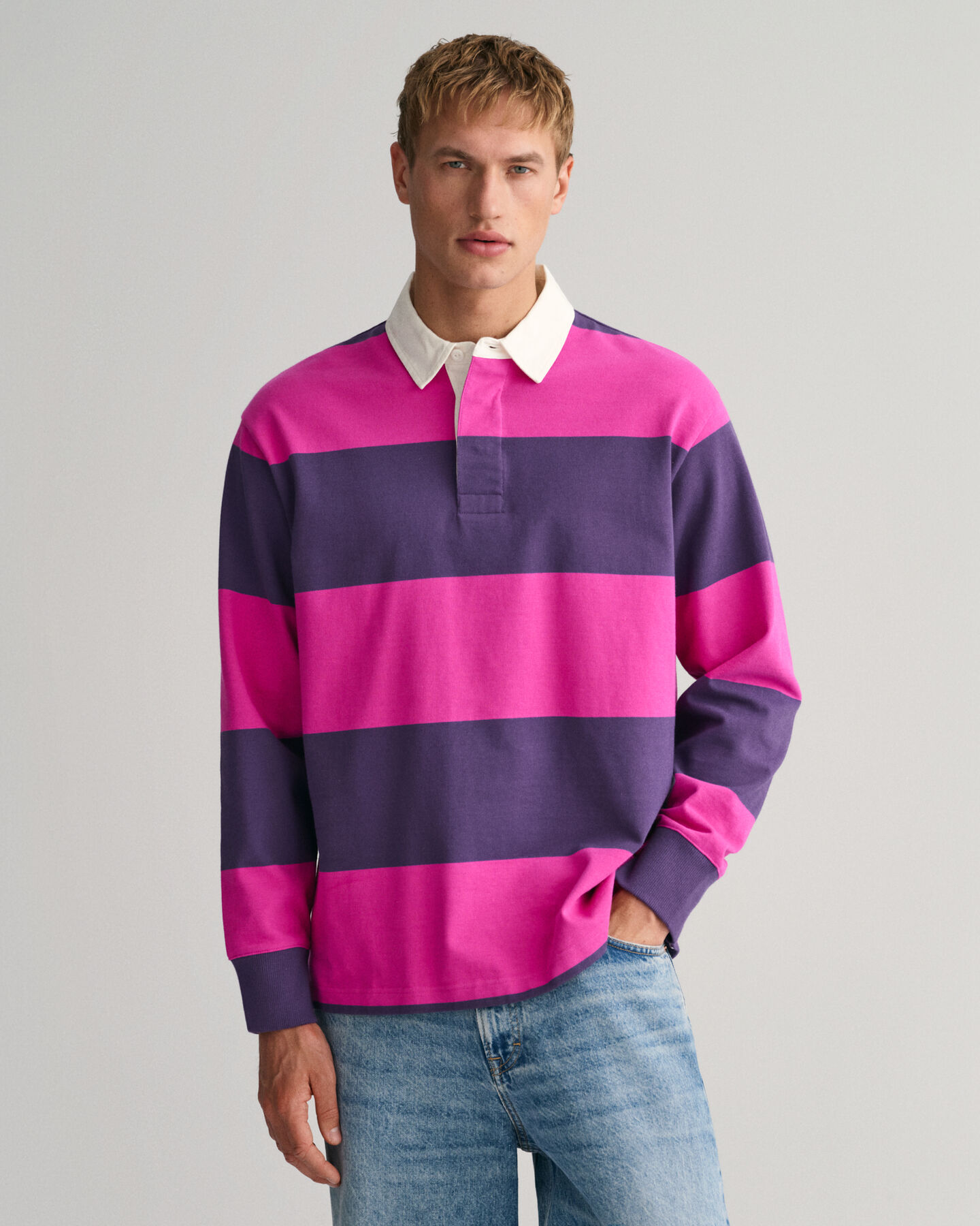 Block Striped Heavy Rugger