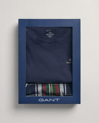 Check Pajama Set With T-Shirt Gift Box