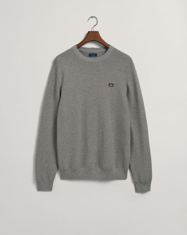 Light Texture Crew Neck Sweater