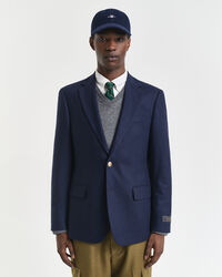 Slim Fit Wool Flannel Club Blazer