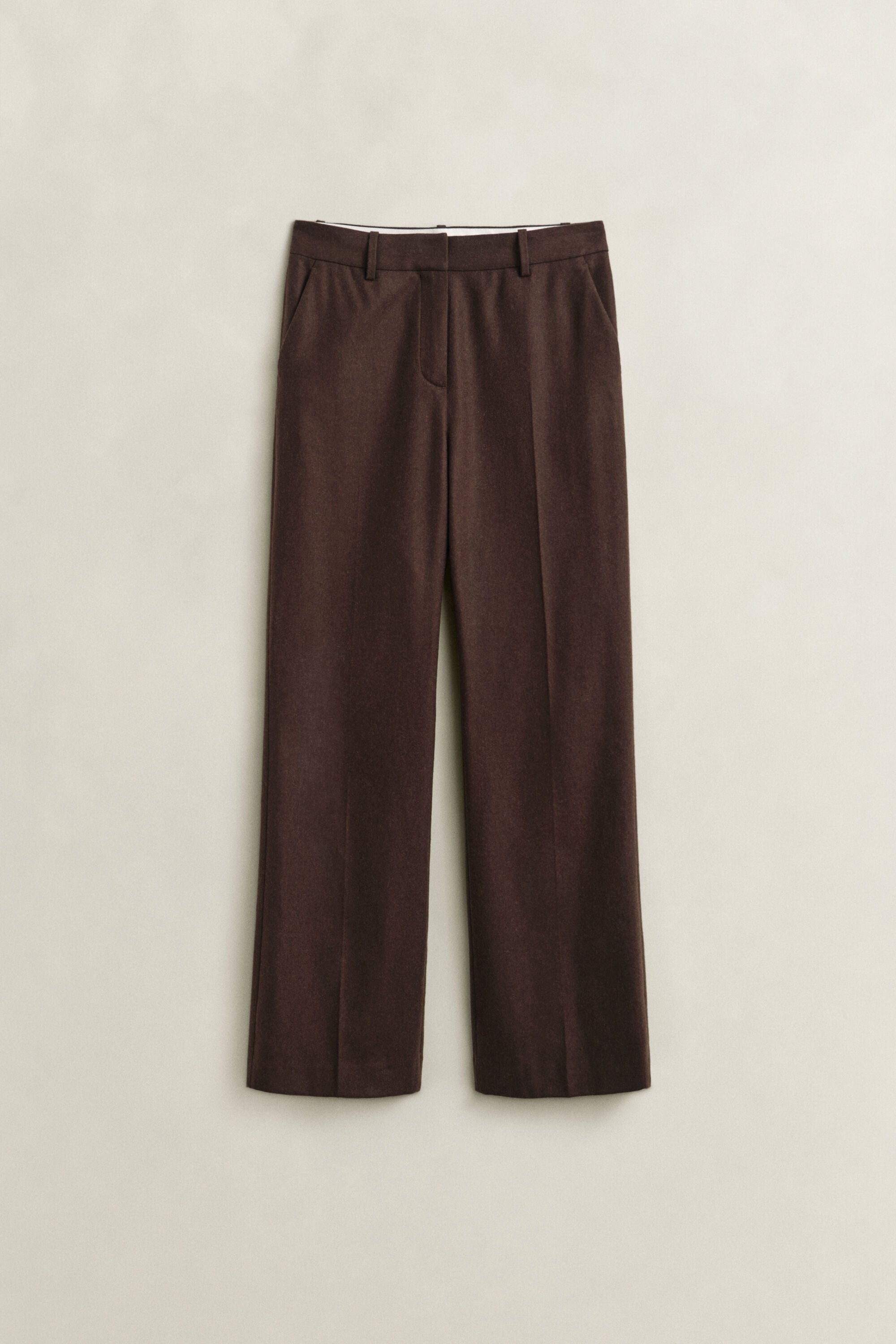 Slim Flared Flannel Pants