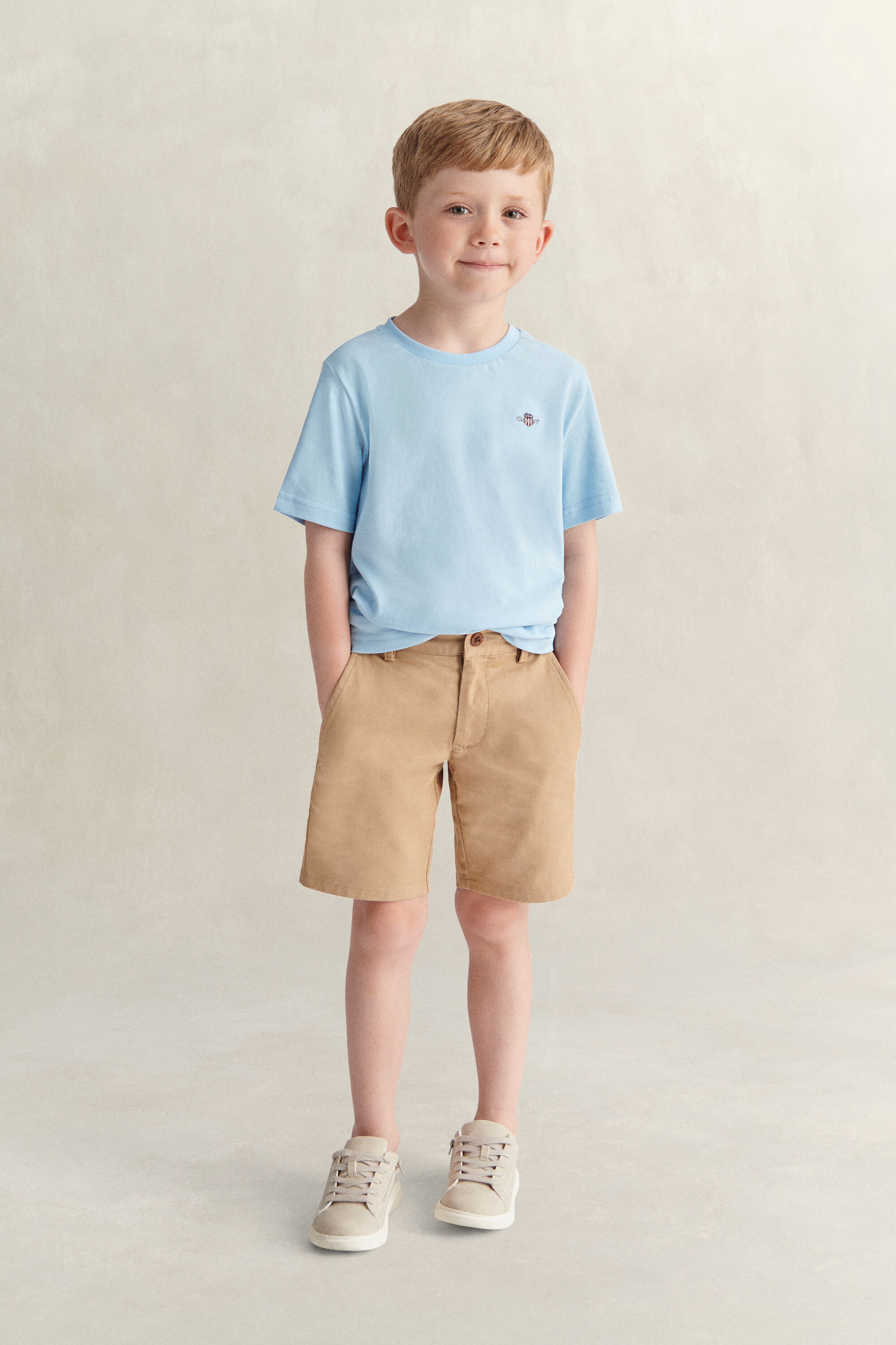 Boys Chino Shorts — DARK KHAKI