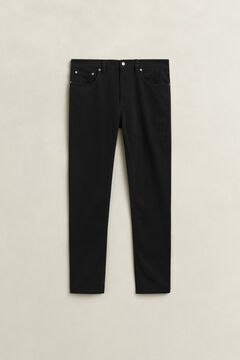 Slim Fit Twill Jeans — BLACK 3