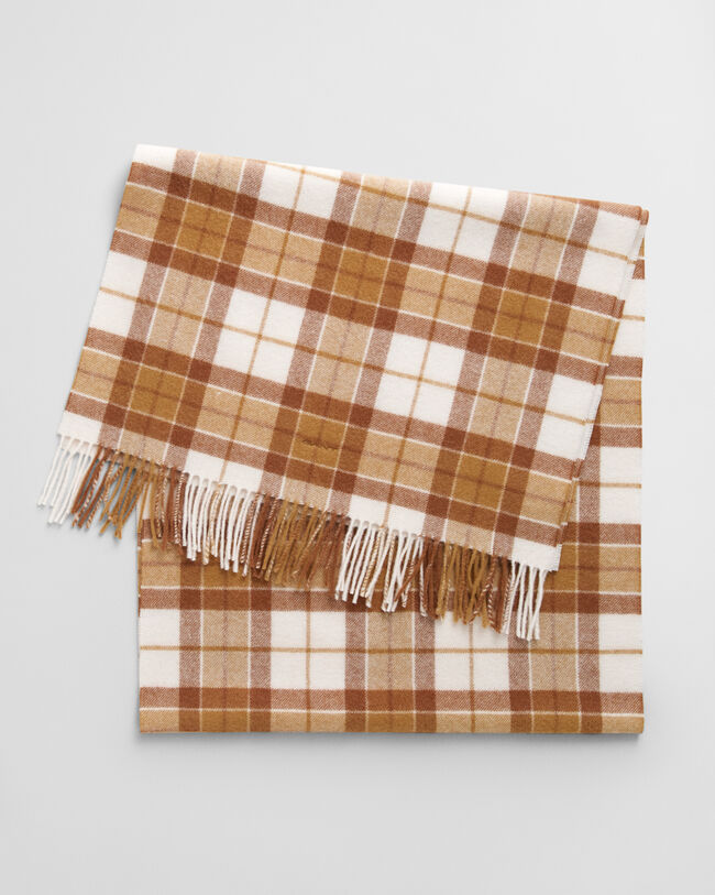Checked Wool Scarf