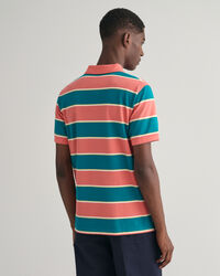 Multi Striped Piqu&eacute; Polo Shirt